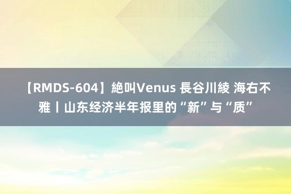 【RMDS-604】絶叫Venus 長谷川綾 海右不雅丨山东经济半年报里的“新”与“质”