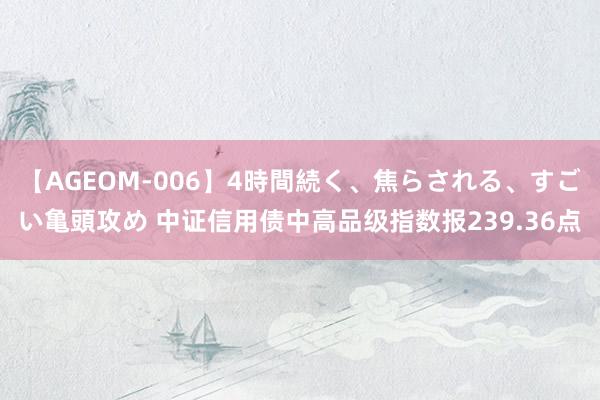 【AGEOM-006】4時間続く、焦らされる、すごい亀頭攻め 中证信用债中高品级指数报239.36点