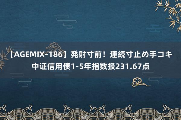 【AGEMIX-186】発射寸前！連続寸止め手コキ 中证信用债1-5年指数报231.67点