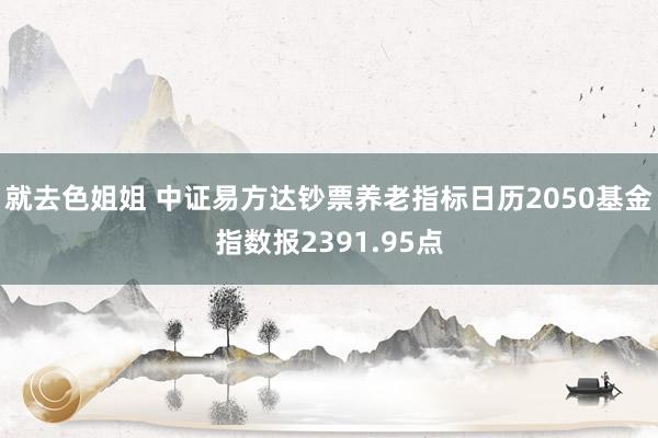 就去色姐姐 中证易方达钞票养老指标日历2050基金指数报2391.95点