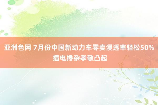 亚洲色网 7月份中国新动力车零卖浸透率轻松50% 插电搀杂孝敬凸起