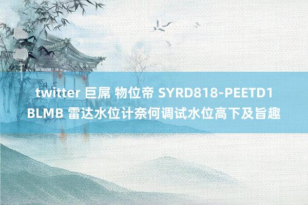 twitter 巨屌 物位帝 SYRD818-PEETD1BLMB 雷达水位计奈何调试水位高下及旨趣