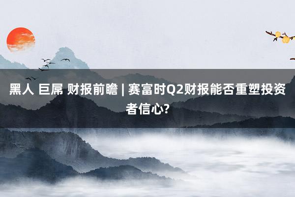 黑人 巨屌 财报前瞻 | 赛富时Q2财报能否重塑投资者信心?