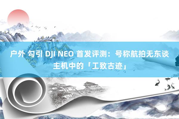 户外 勾引 DJI NEO 首发评测：号称航拍无东谈主机中的「工致古迹」